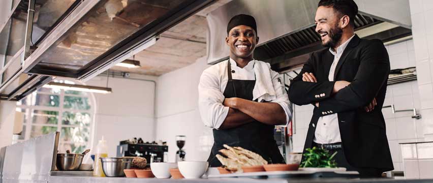restaurant owner using minority owned business loans to expand the kitchen area
